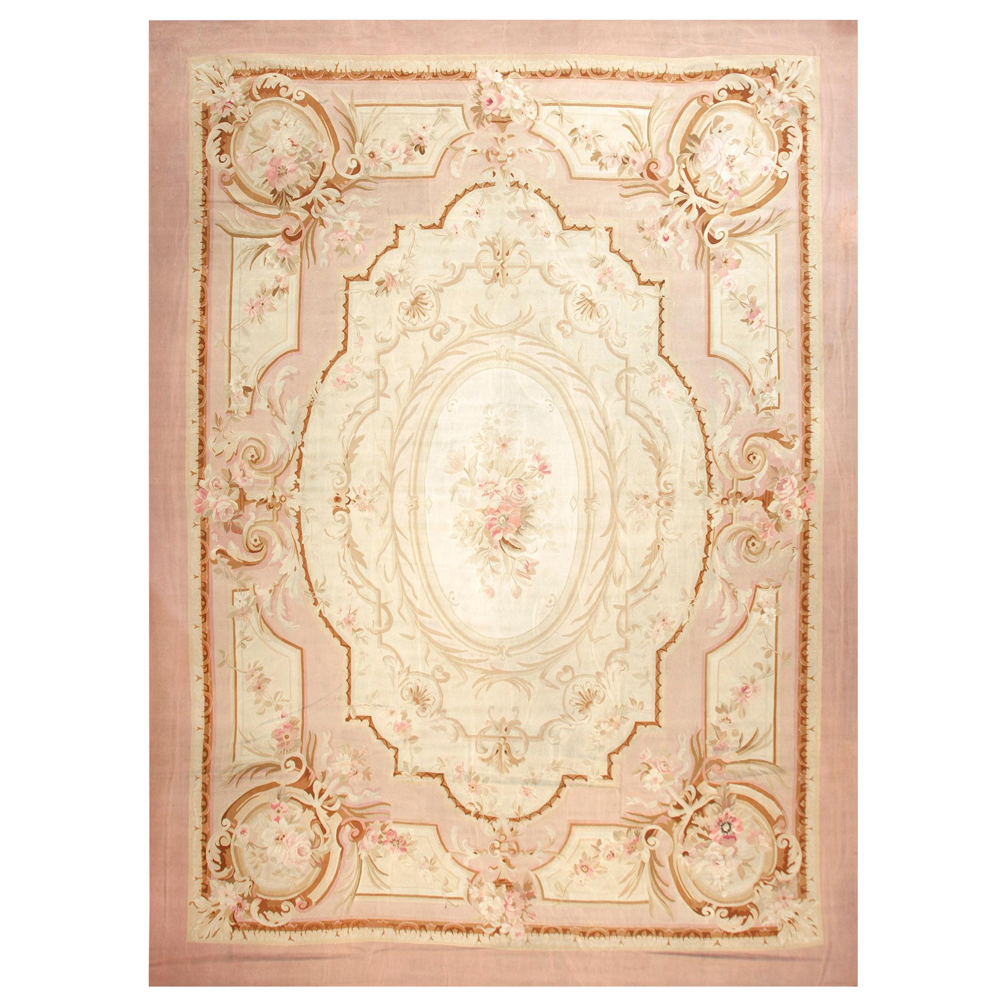 Französischer Aubusson-Teppich aus dem 19. Jahrhundert aus der Zeit Napoleons III. (10'10" x 15'330 x 457)