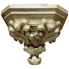 Antique European Architectural Plaster Corbel Wall Bracket