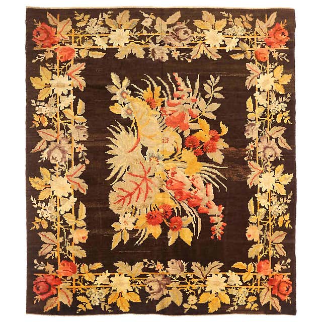Euro Rug Designs European Design Ivory and Taupe Area Rug For Sale at 1stDibs | ivory ...