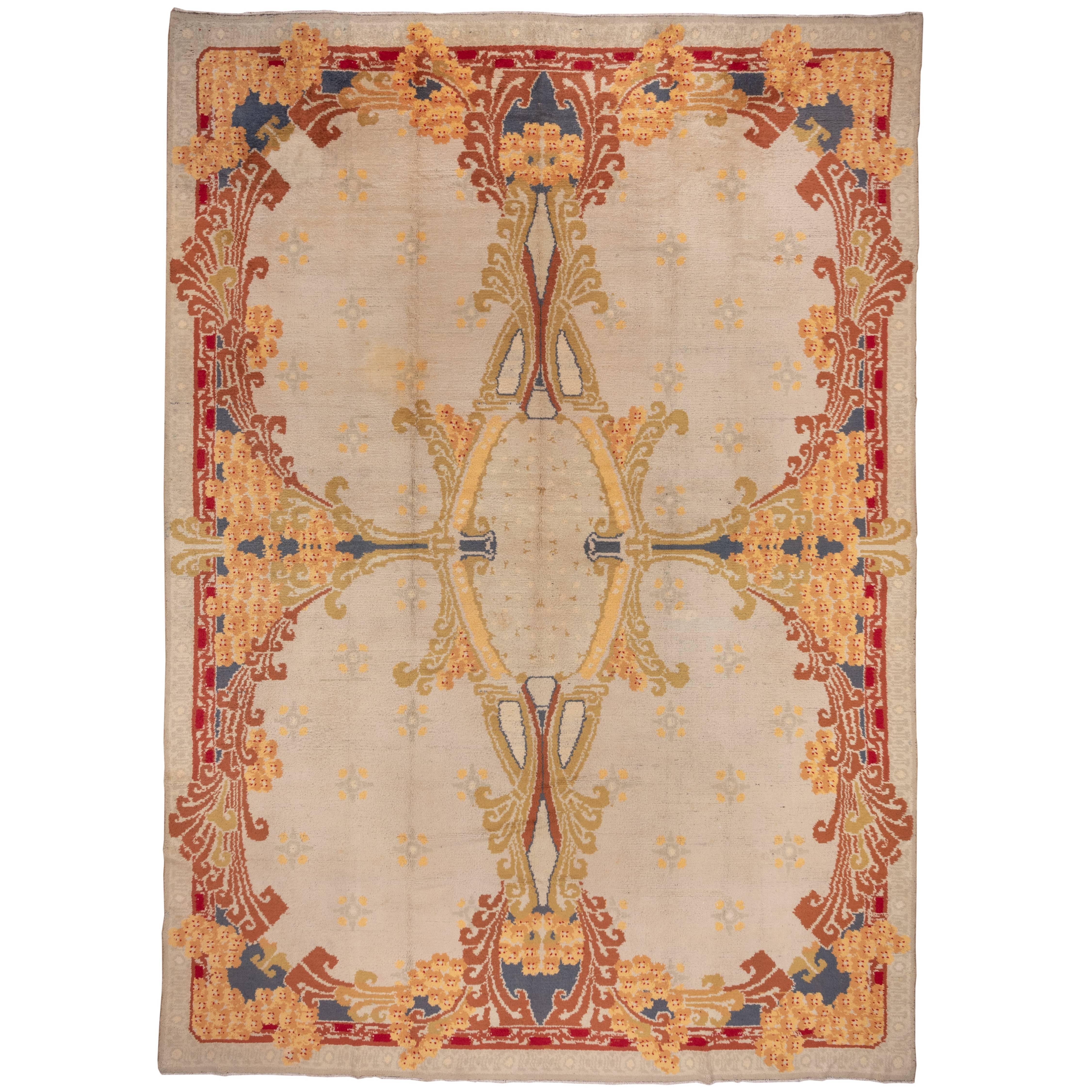 Antique European Art Nouveau Rug