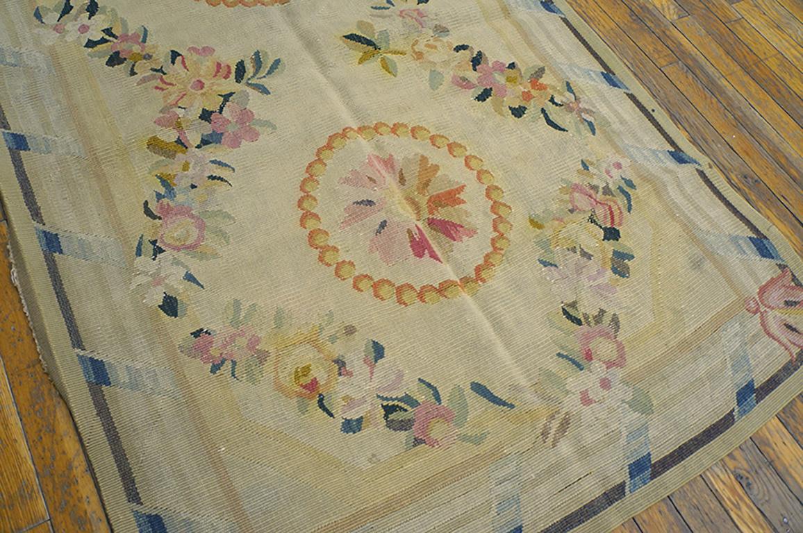 Early 20th Century Antique European Aubosson Rug For Sale