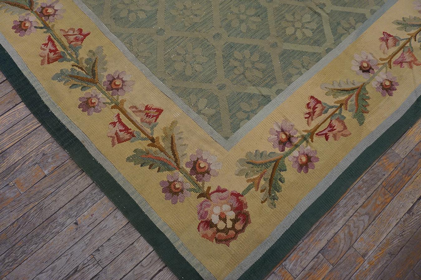 Tappeto Aubusson francese degli anni '20 in stile Impero ( 11'2