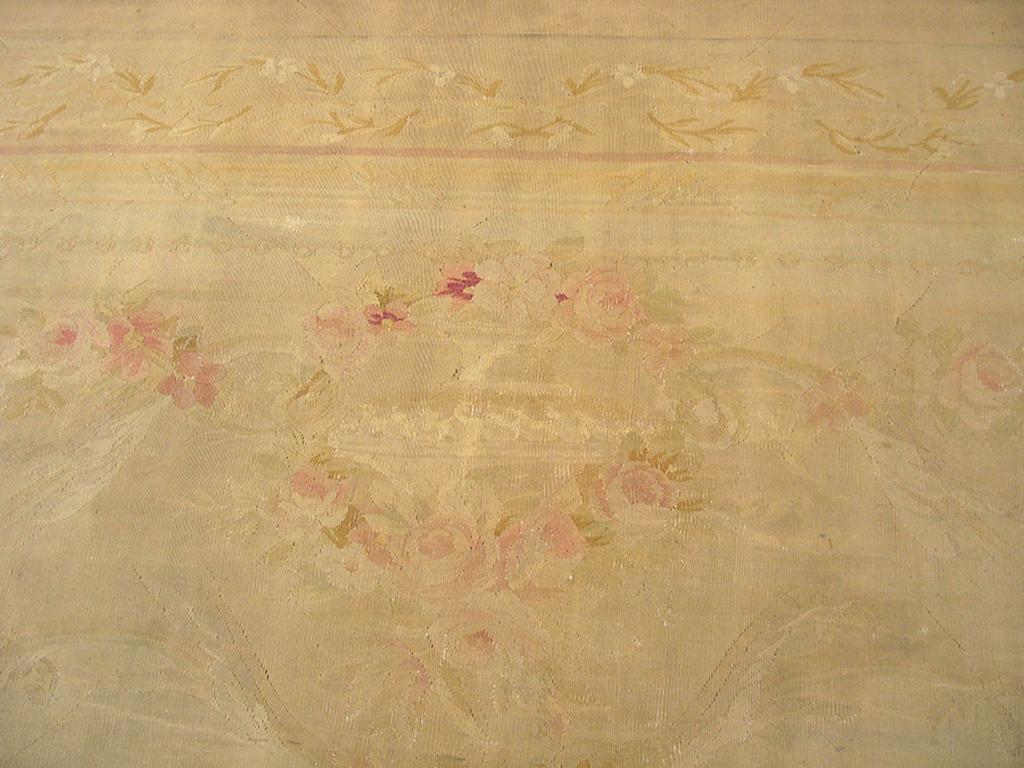19th Century French Aubusson Carpet ( 12' x 15'6