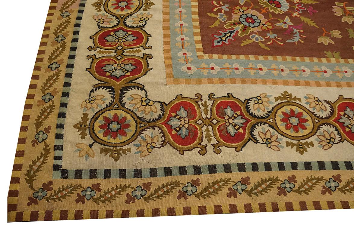 Französischer Aubusson-Teppich des frühen 19. Jahrhunderts ( 14'9'' x 17'9'' - 450 x 540 cm) (Louis Philippe) im Angebot