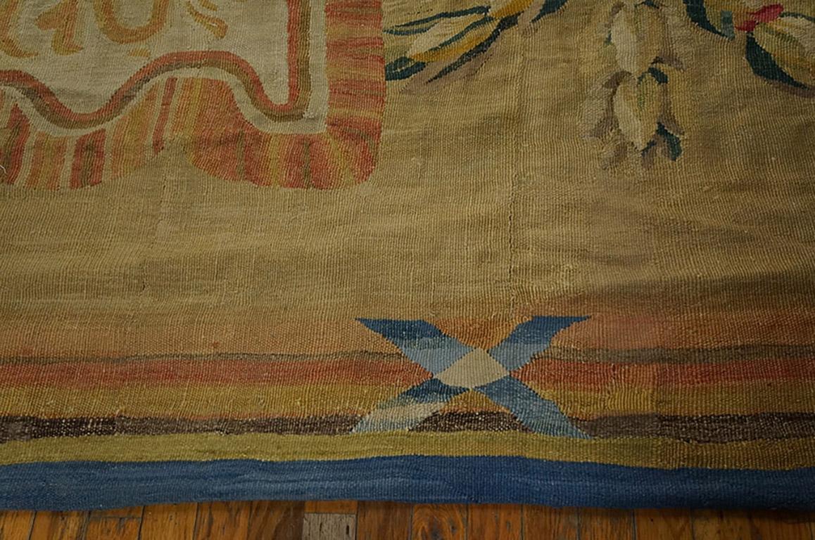 Hand-Woven 18th Century French Aubusson Louis XVI Period Carpet ( 15'3