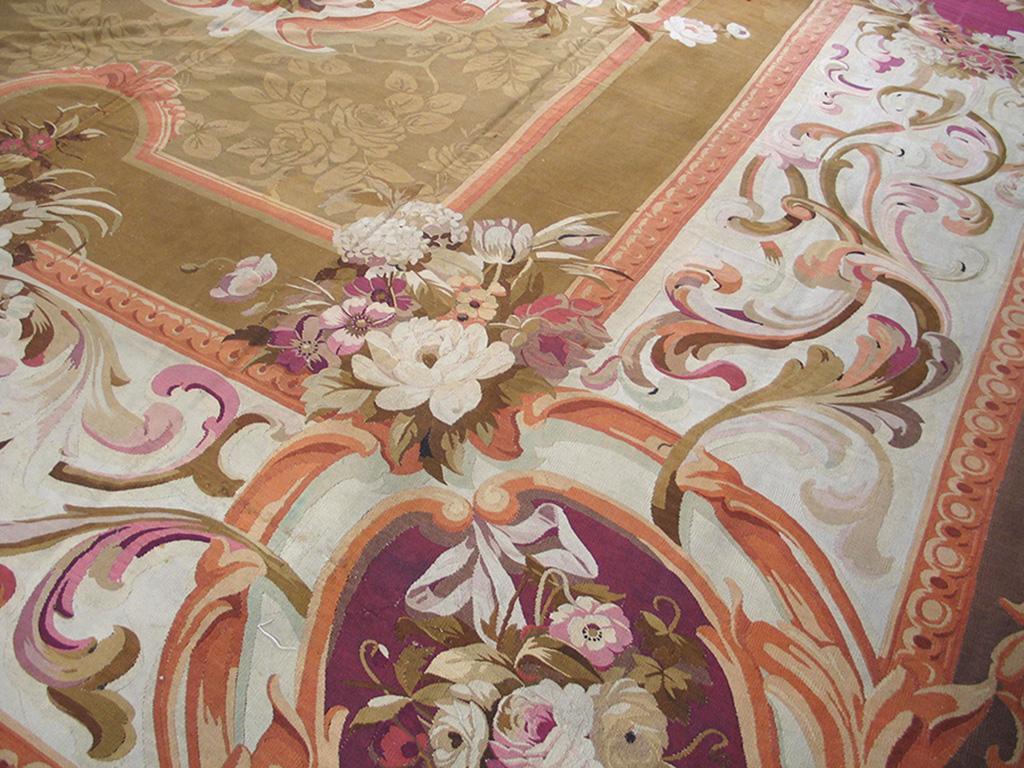 19th Century French Napoleon III Period Aubusson Carpet (15'6