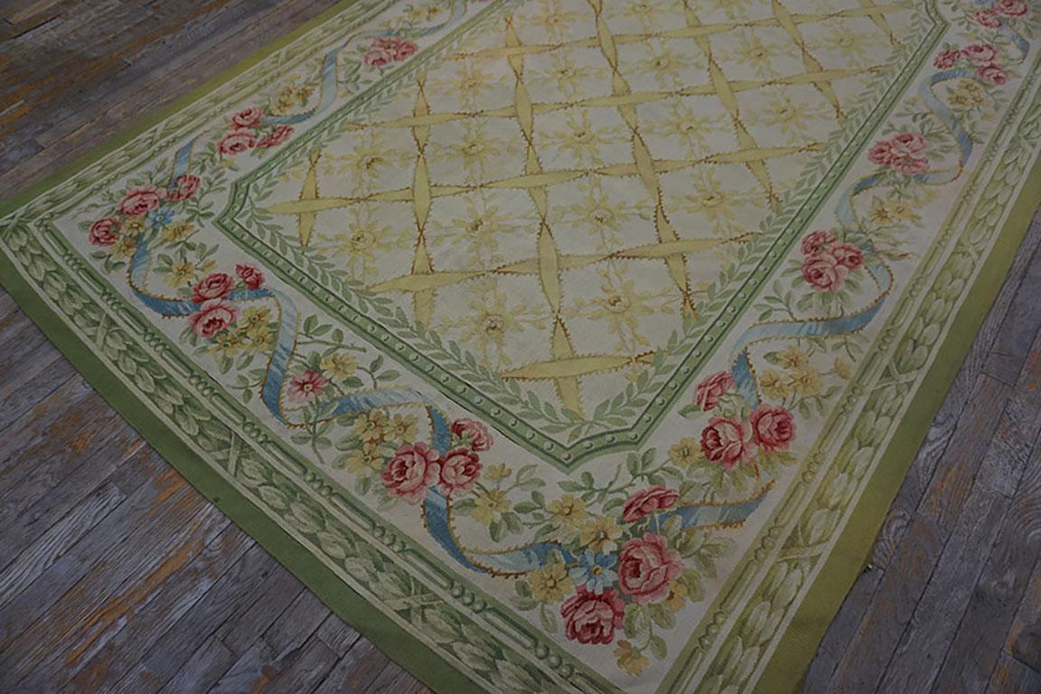 Early 20th Century French Aubusson Carpet ( 6' x 8'3