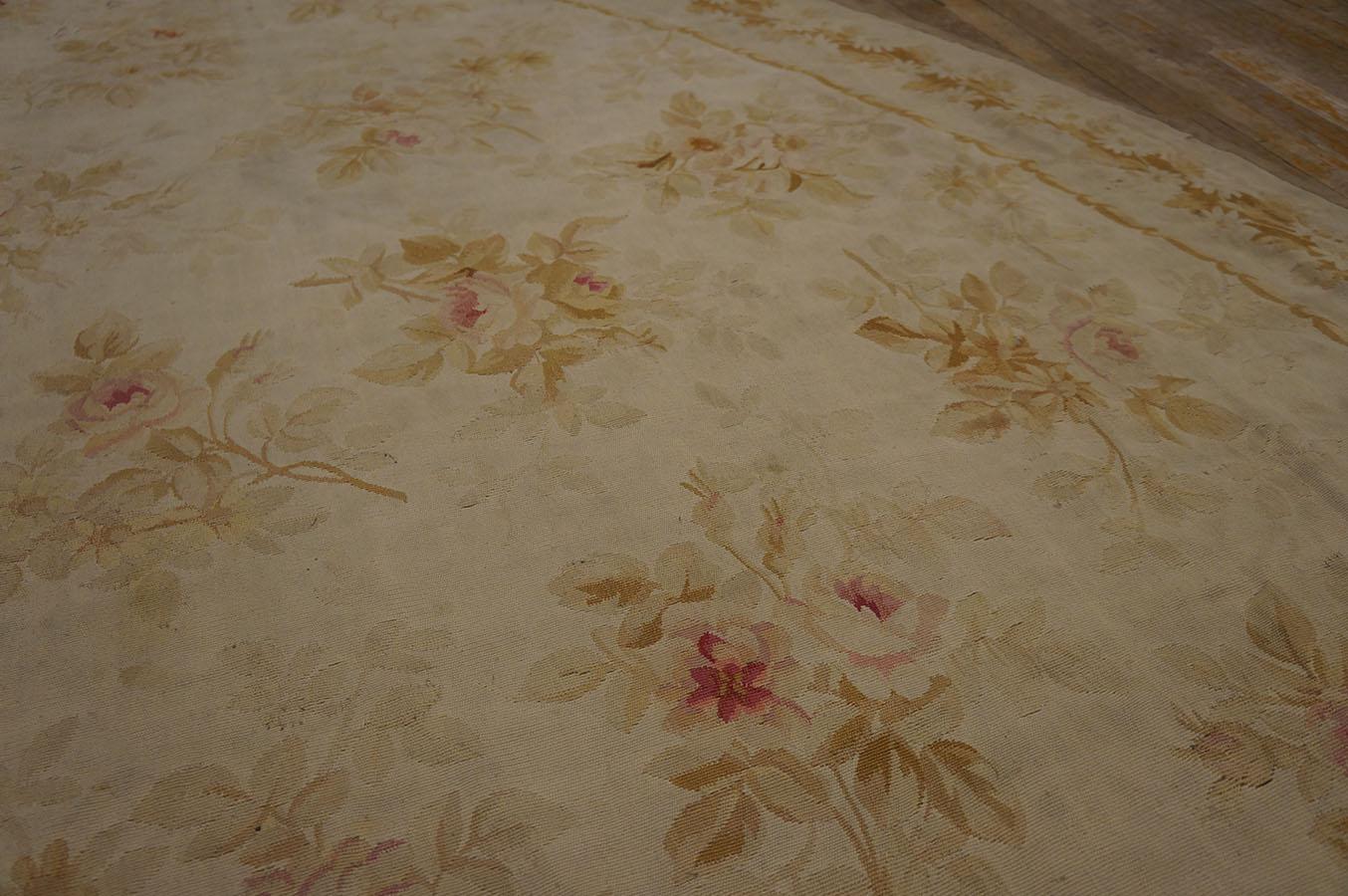 Tappeto Aubusson francese della fine del XIX secolo ( 8' 4'' x 13' 4'' - 255 x 405 ) in vendita 7