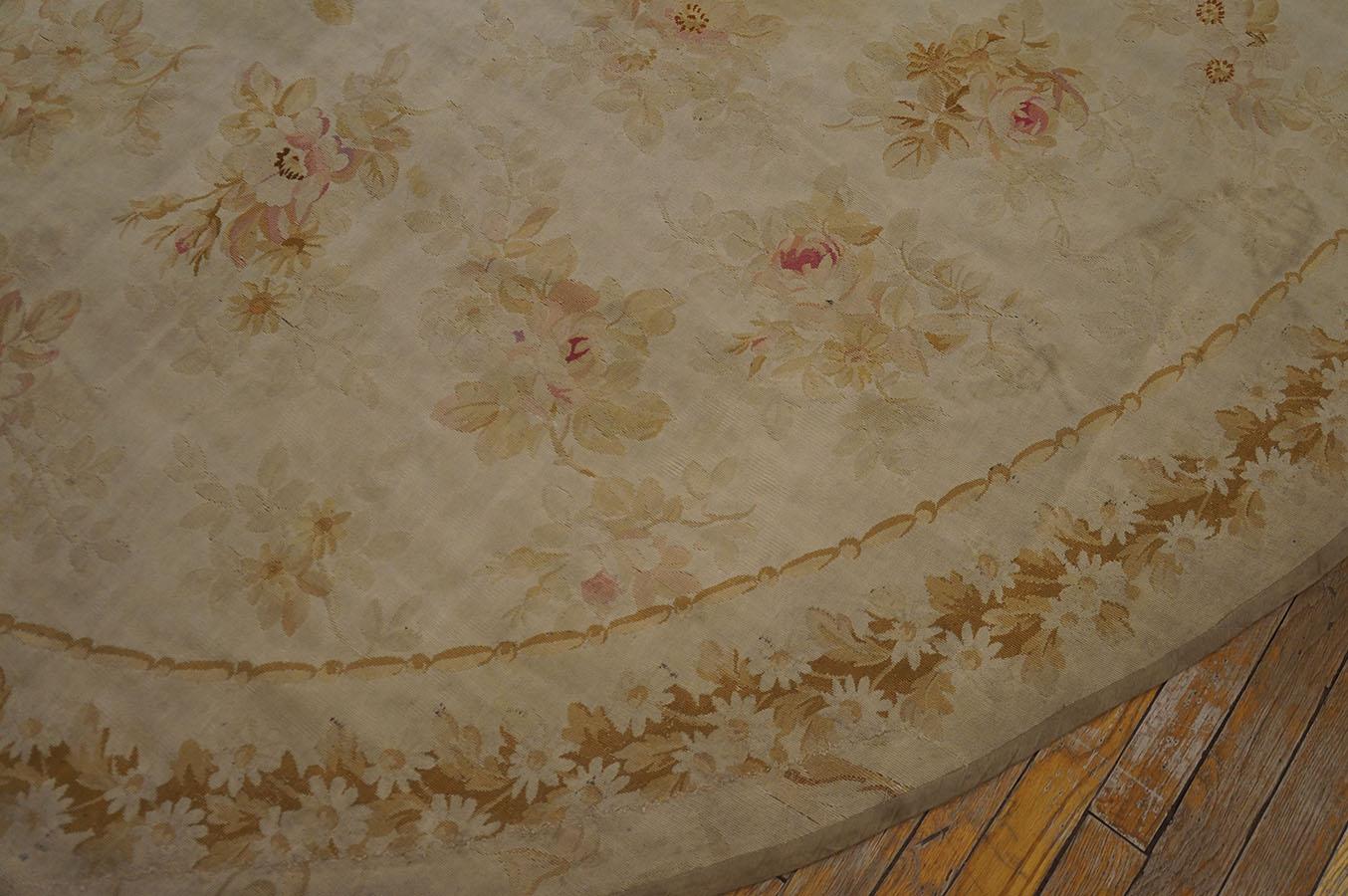 Tessuto a mano Tappeto Aubusson francese della fine del XIX secolo ( 8' 4'' x 13' 4'' - 255 x 405 ) in vendita