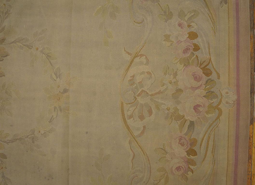 Antique French Aubusson Carpet  For Sale 1