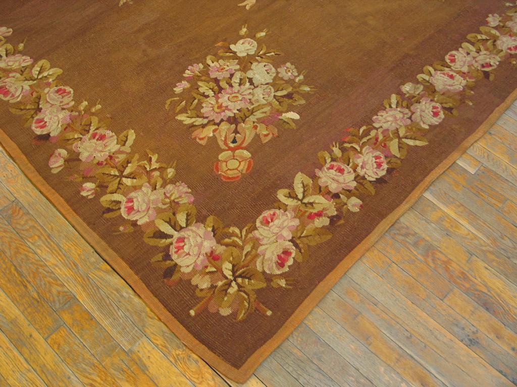 Chinese Early 19th Century French Empire Aubusson Carpet ( 8' x 9'3