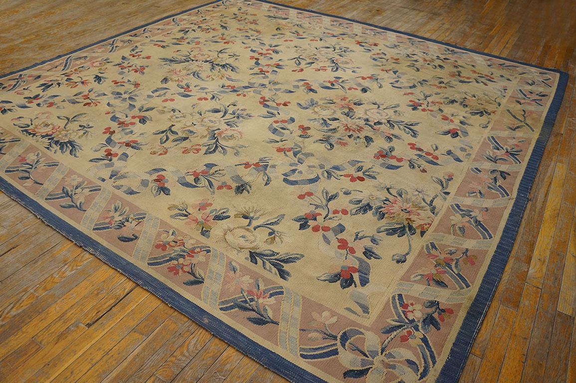 Louis XVI Early 20th Century French Aubusson Carpet ( 9'8