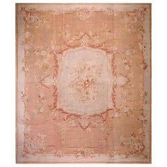 Antique 19th Century French Aubusson Carpet Napoleon III Period ( 15 x 18' - 457 x 548 )