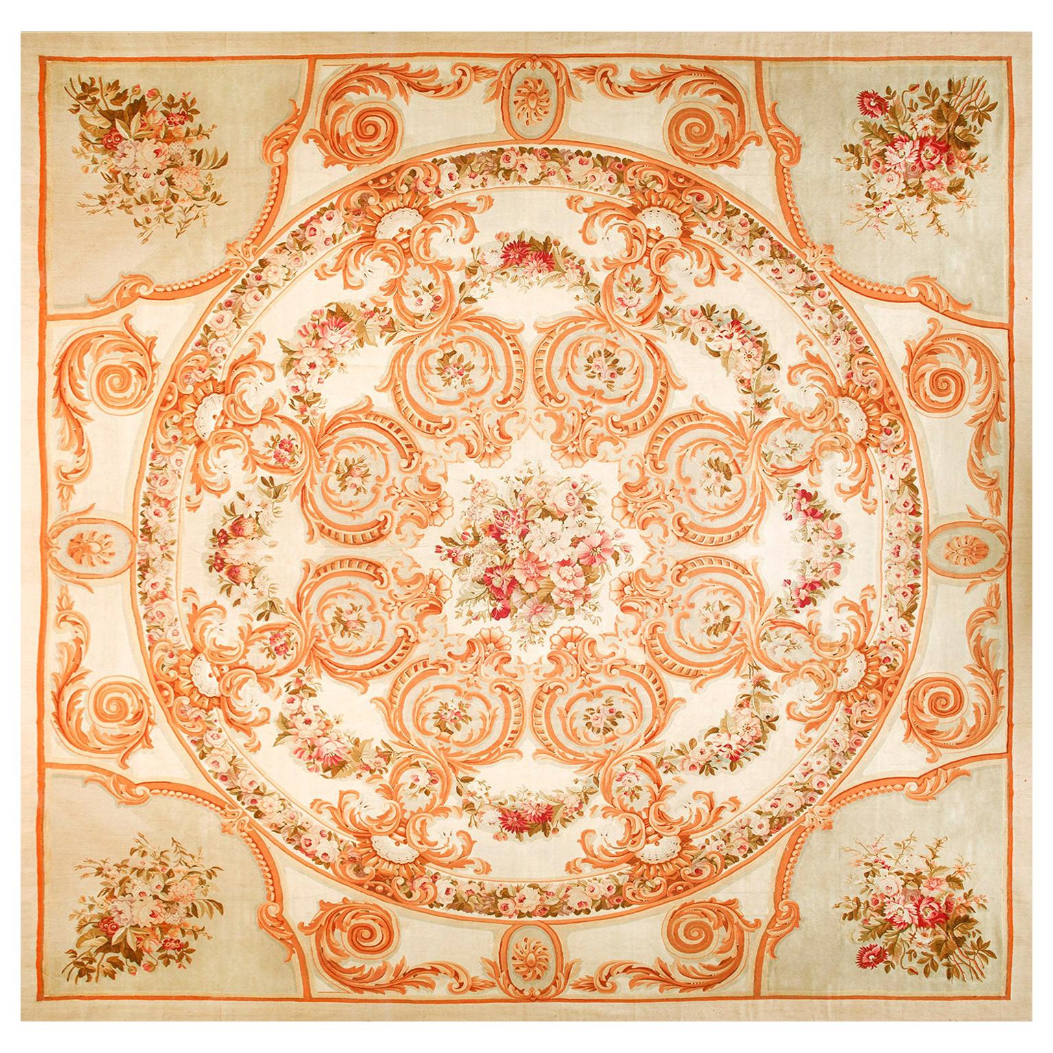 Tappeto Aubusson europeo antico