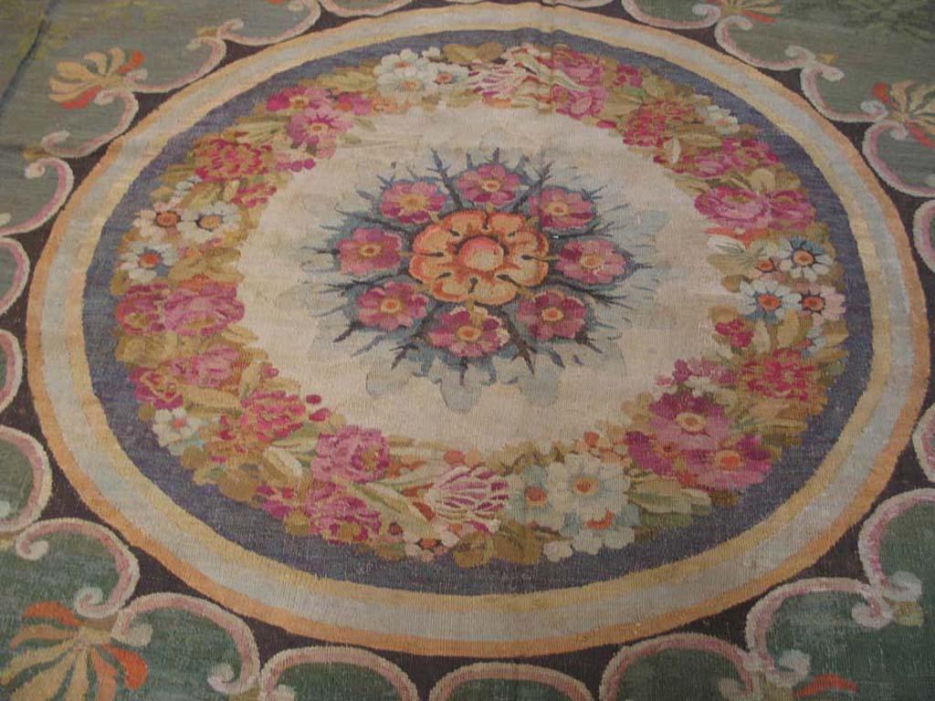 Hand-Woven Early 19th Century French Charles X Period Aubusson Carpet (15'8