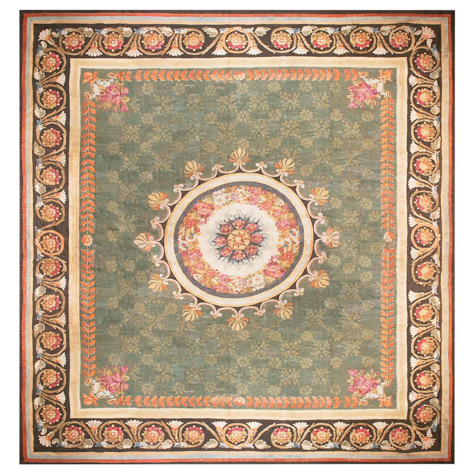 Antique French Aubusson Carpet For Sale at 1stDibs