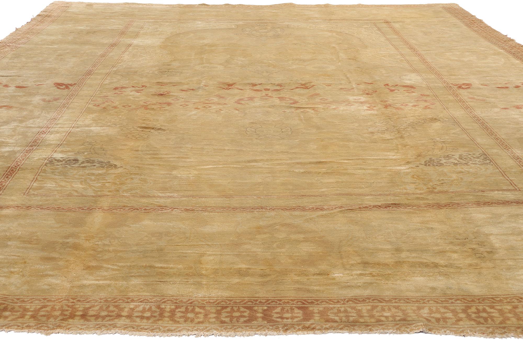 Vienna Secession Late 19th Century Rare European Austrian Carpet with Traditional Style For Sale