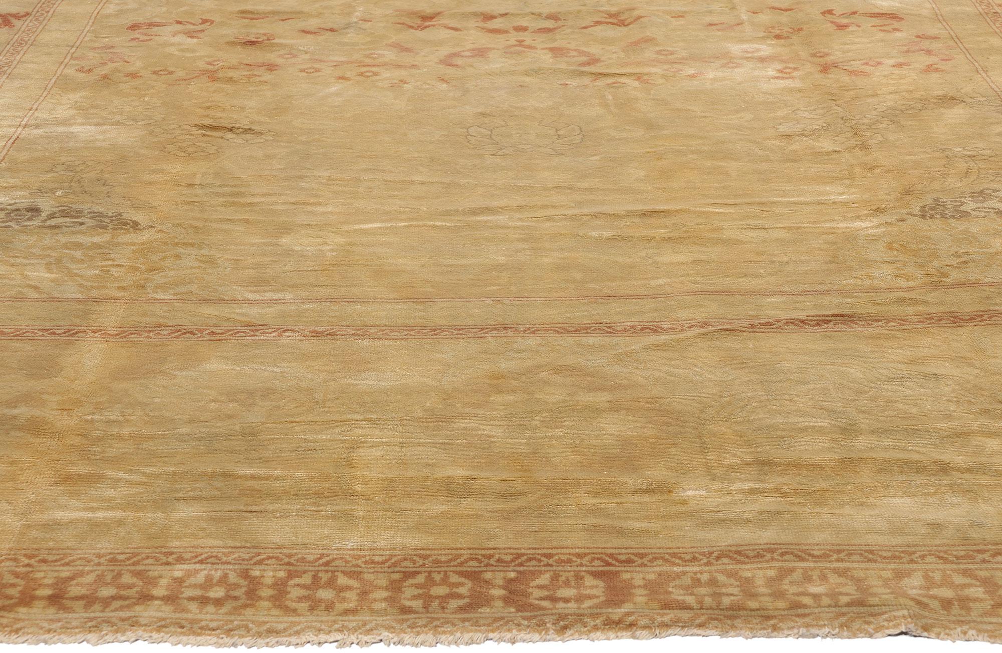 Hand-Knotted Late 19th Century Rare European Austrian Carpet with Traditional Style For Sale