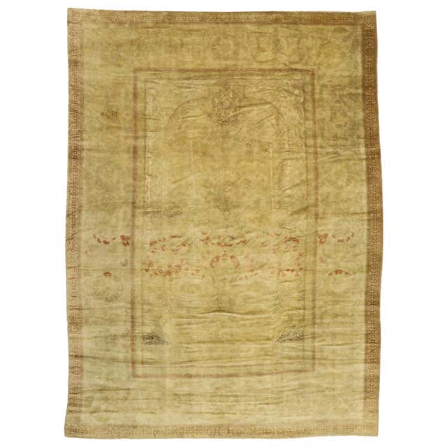 Antique Art Nouveau European Rug at 1stDibs