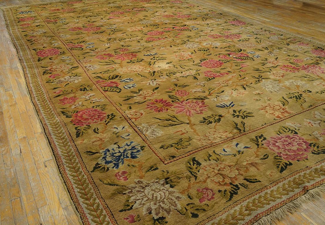 English 18th Century George III Period Axminster Carpet ( 11'8