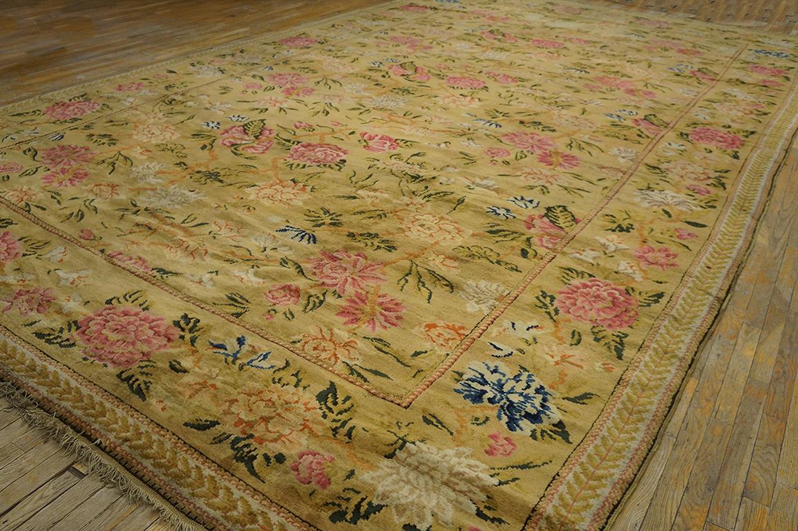 18th Century George III Period Axminster Carpet ( 11'8