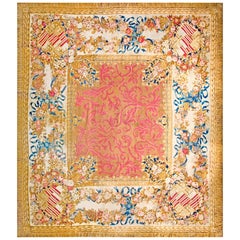 Englischer Axminster-Wappenteppich aus dem frühen 19. Jahrhundert (14'4" x 16'2" - 437 x 497)