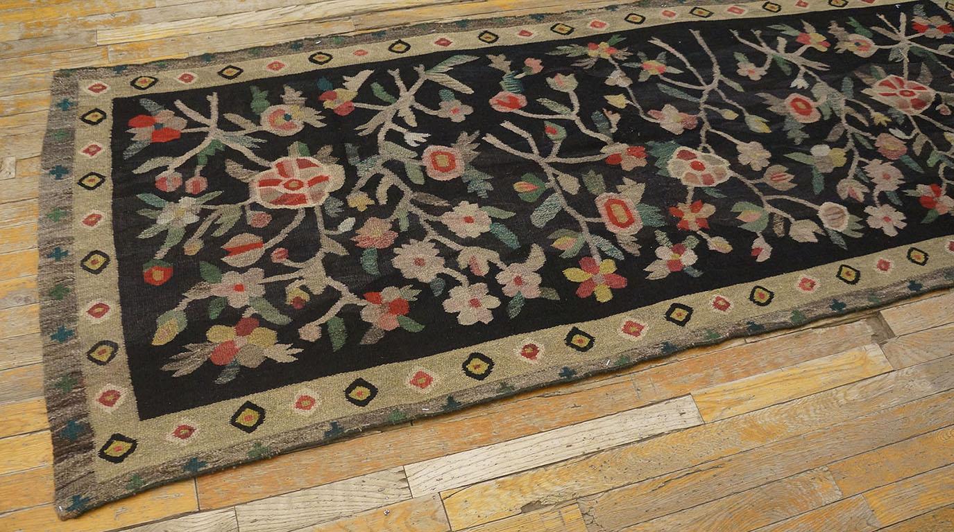 Début du 20ème siècle Tapis européen besserabian ancien de 3' 0
