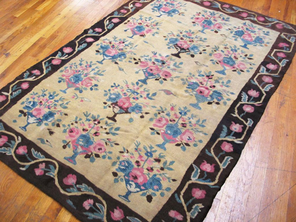 Antique European Besserabian rug, size: 4'7