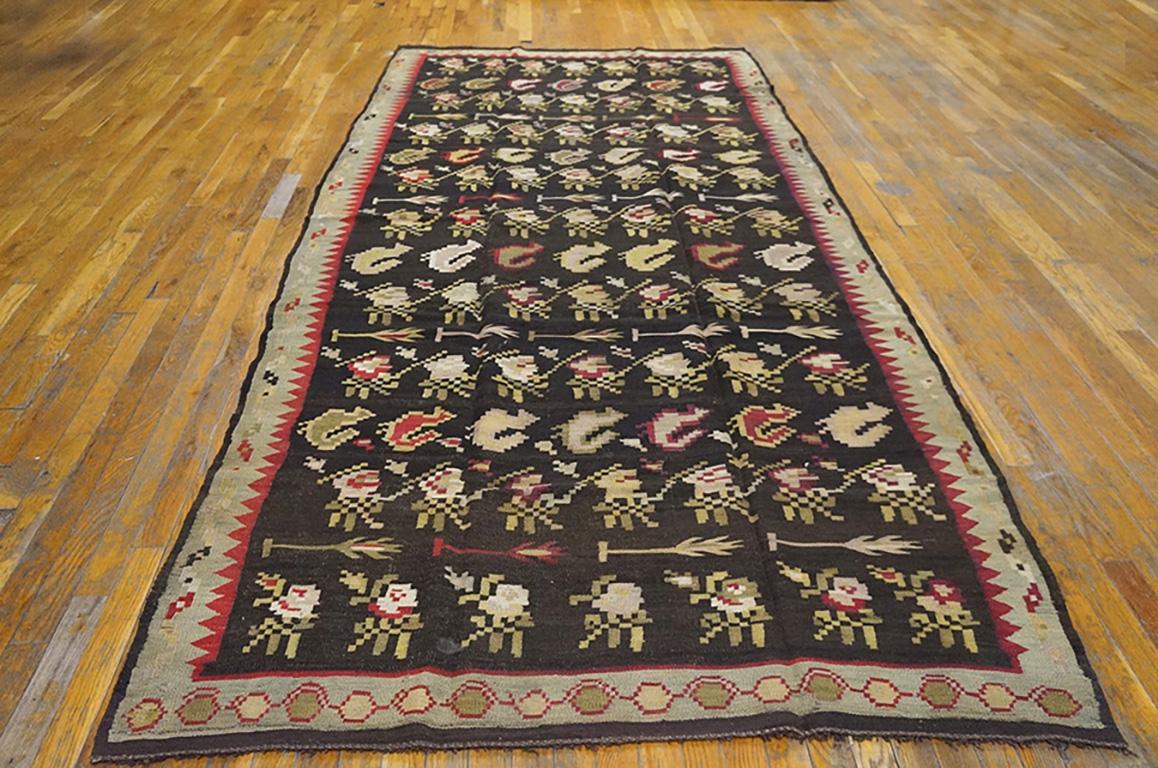 Bessarabian 19th Century Besserabian Flat-Weave Dated 1871 ( 5' x 11'2