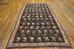Tejido Plano Beserabiano del Siglo XIX Fechado en 1871 ( 5' x 11'2" - 154 x 340 )