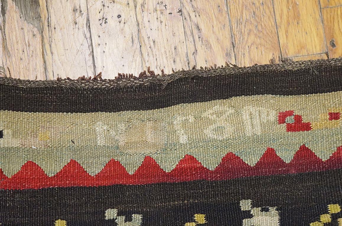 19th Century Besserabian Flat-Weave Dated 1871 ( 5' x 11'2