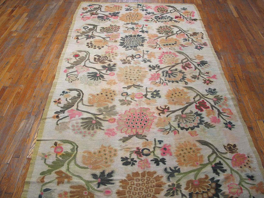 Bessarabian 19th Century Besserabian Flat-weave Carpet ( 5'10