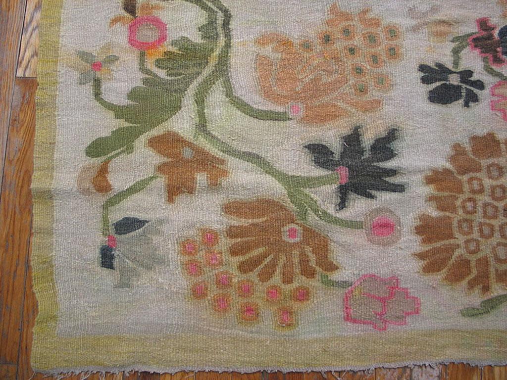 Ukrainian 19th Century Besserabian Flat-weave Carpet ( 5'10