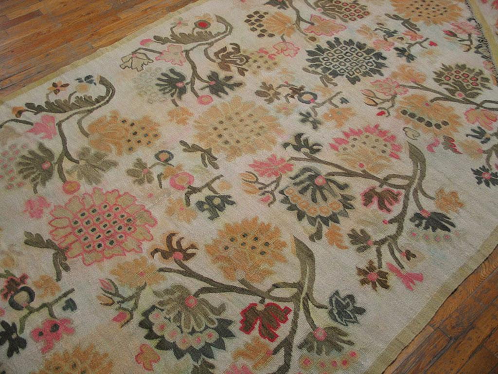 Late 19th Century 19th Century Besserabian Flat-weave Carpet ( 5'10