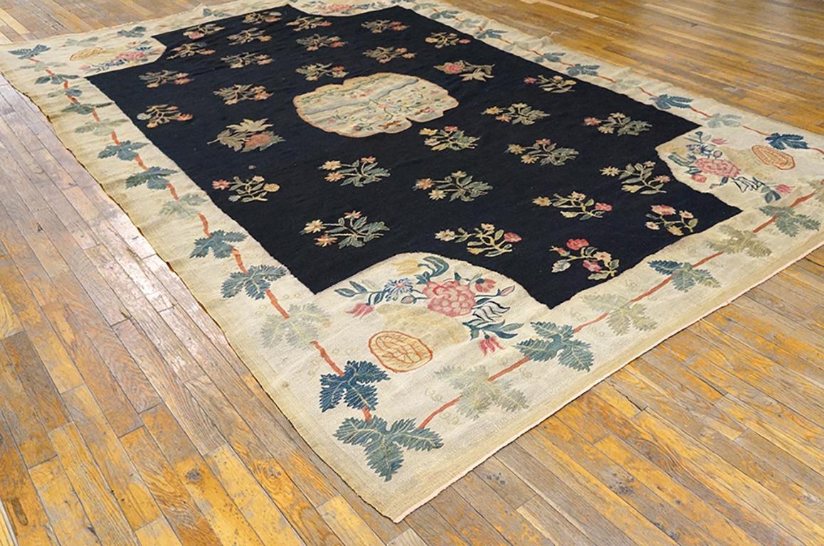 Russian 18th Century Bessarabian Flat-Weave Carpet ( 7'3