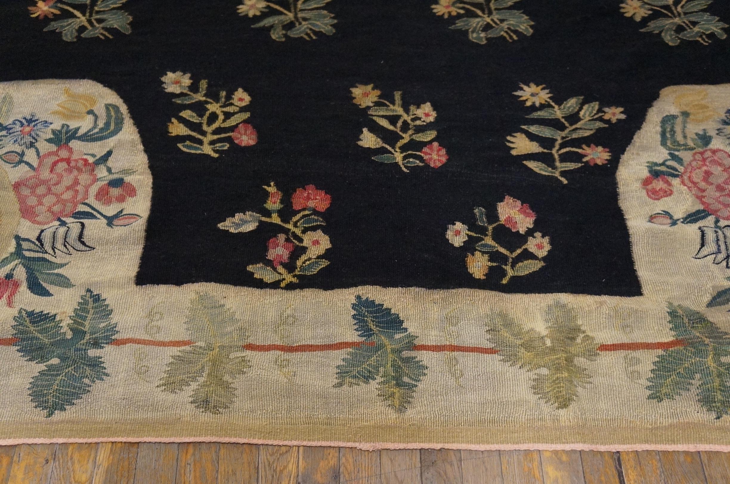 Late 18th Century 18th Century Bessarabian Flat-Weave Carpet ( 7'3