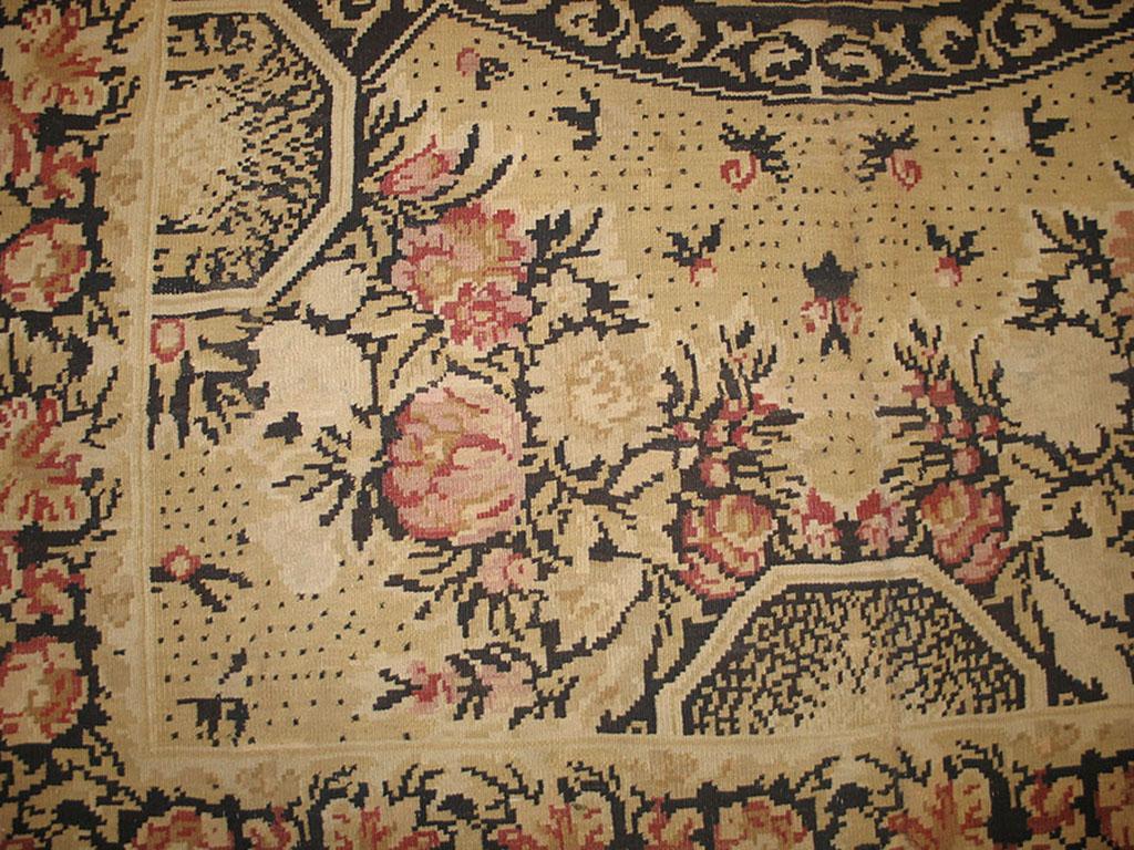 Besserabianischer Flachgewebeteppich aus der Mitte des 19. Jahrhunderts ( 7'6