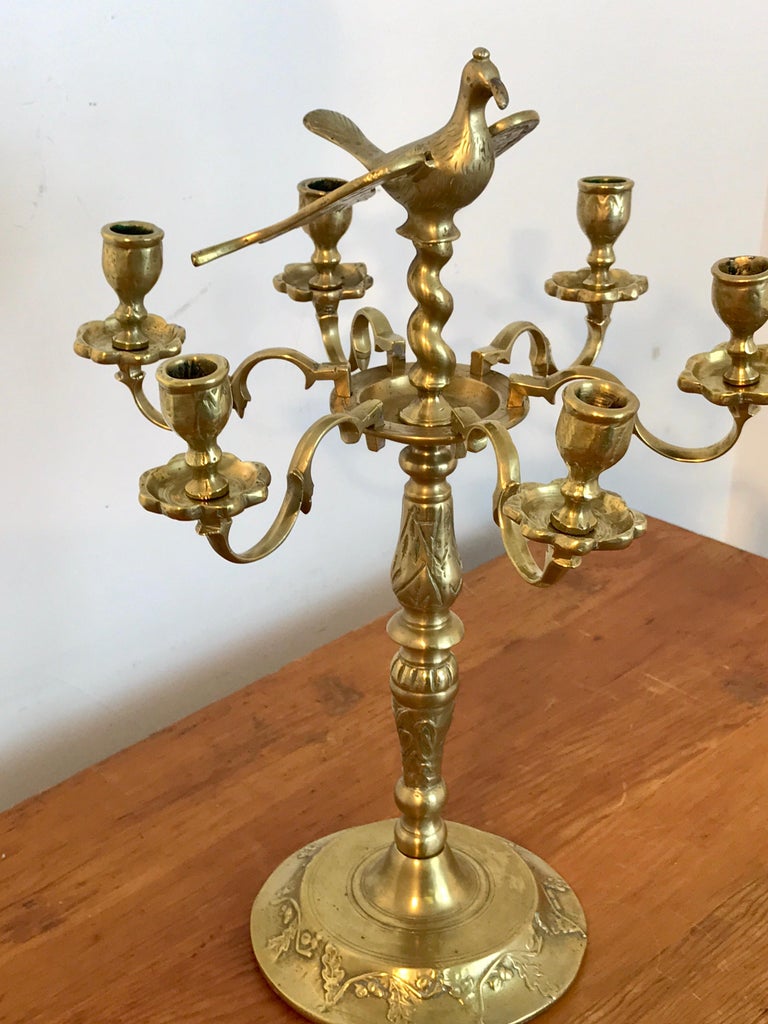 Antique European Brass Figural Candelabra For Sale at 1stDibs | brass  candelabra, vintage candelabra, brass candelabra vintage