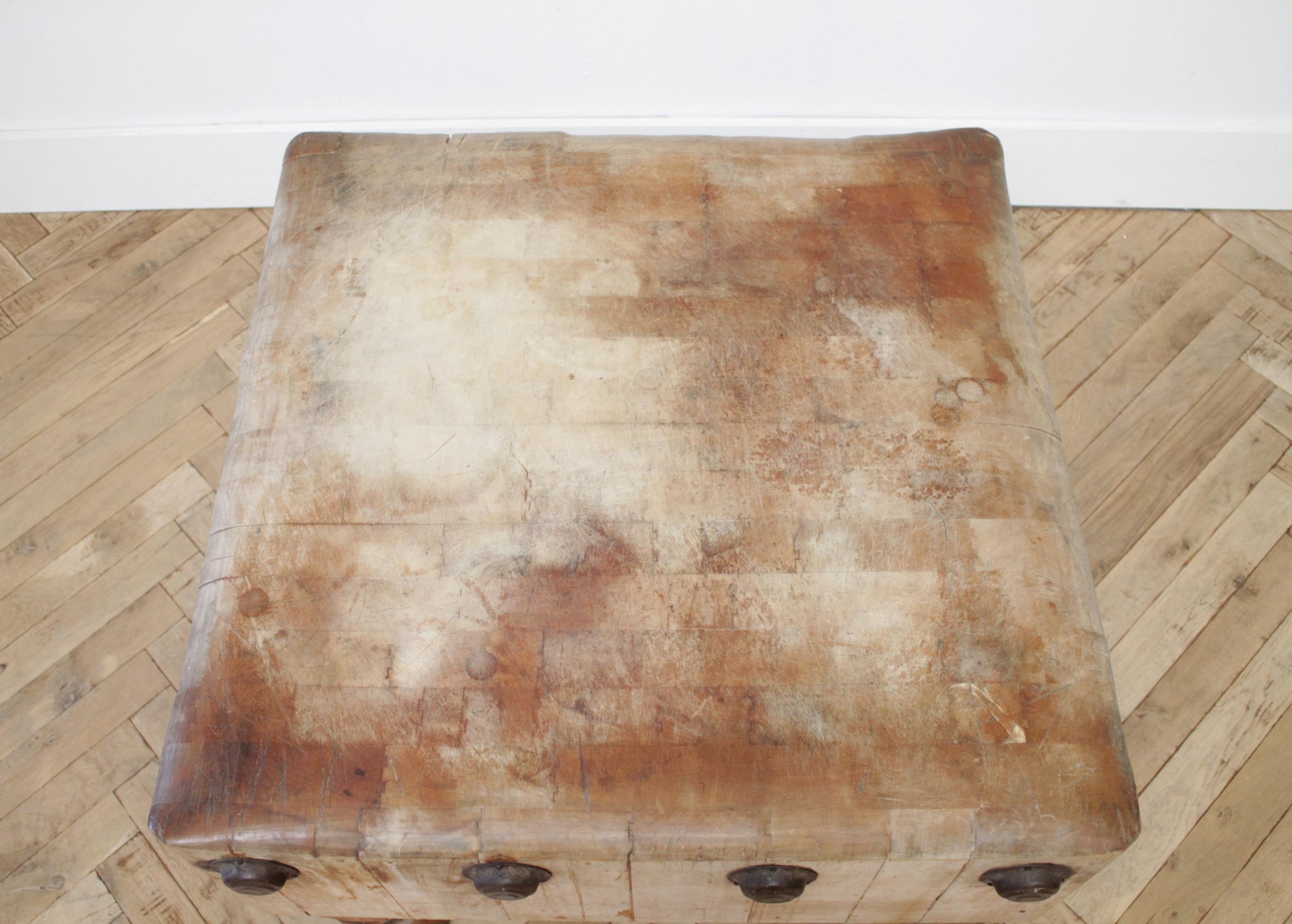 Wood Antique European Butcher Block