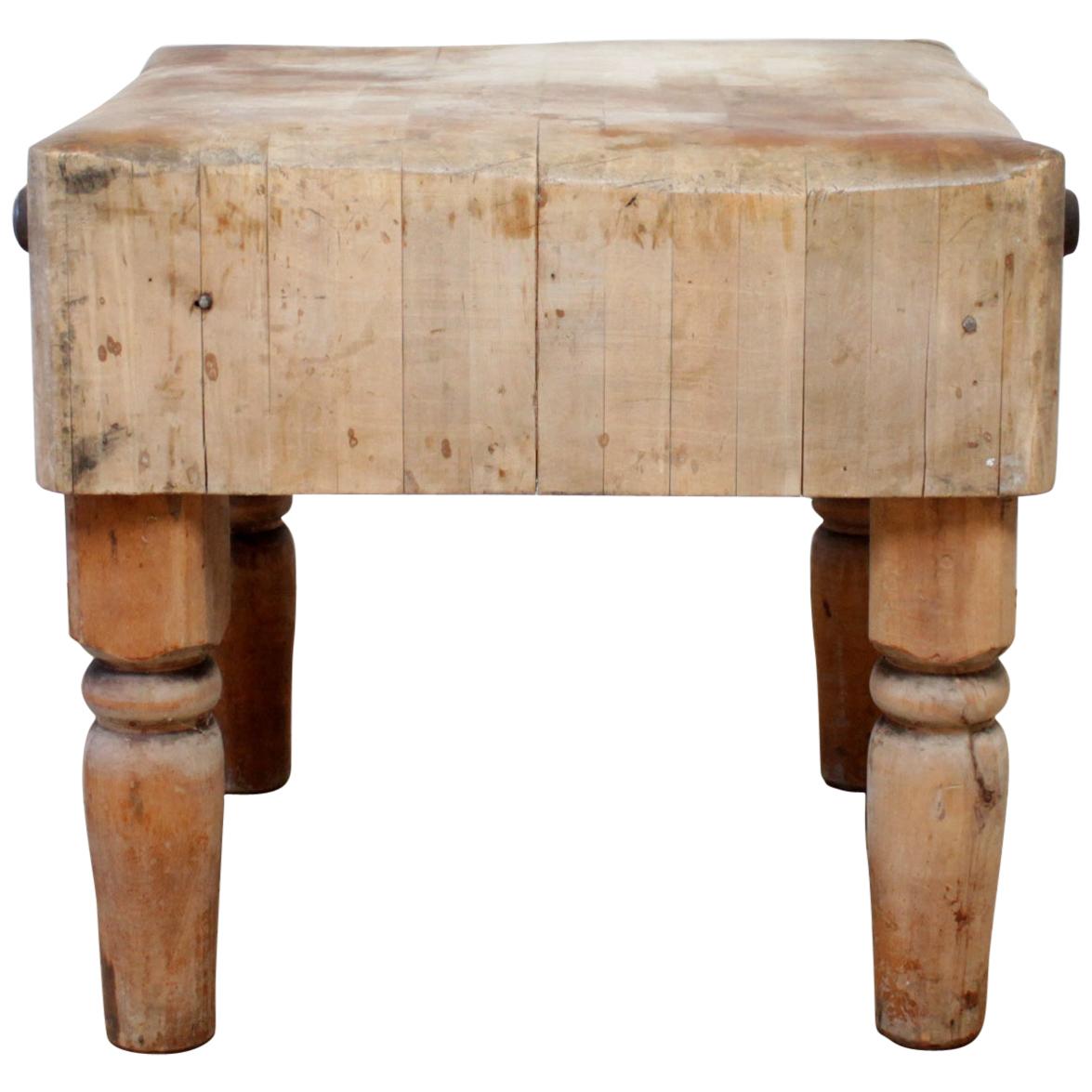 Antique European Butcher Block
