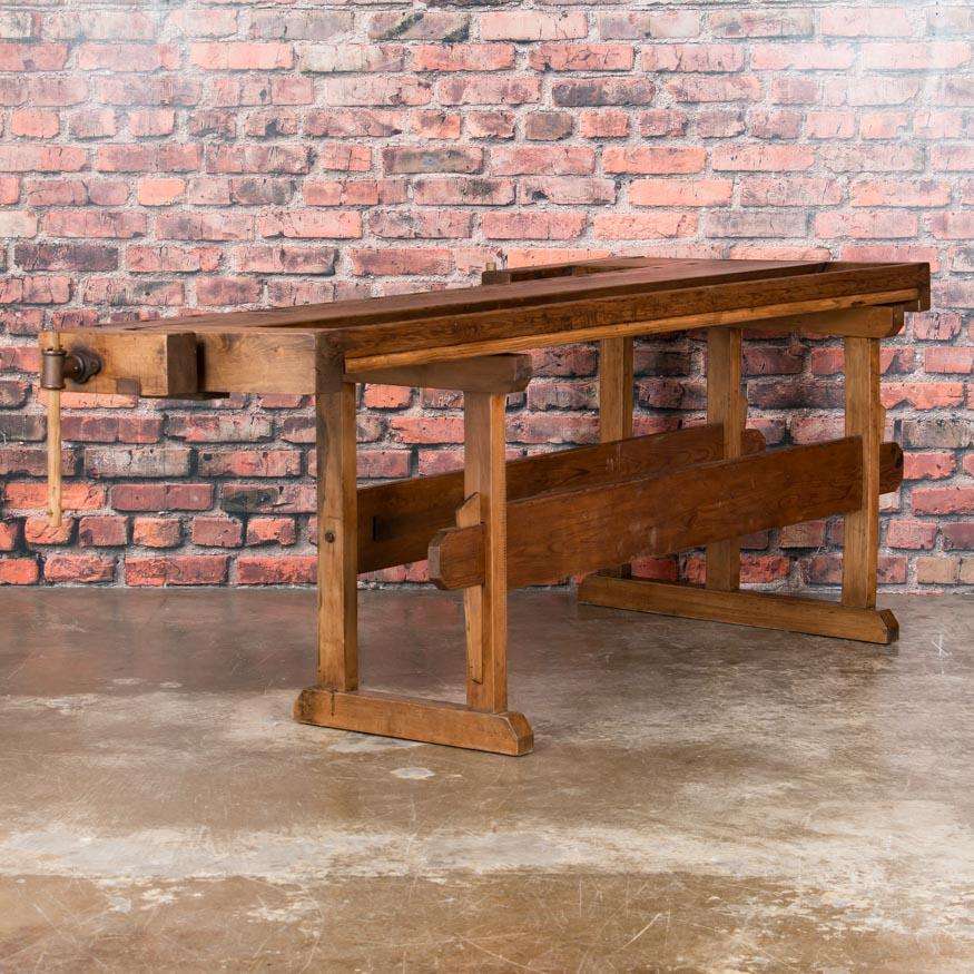 Antique European Carpenter's Workbench In Good Condition In Round Top, TX