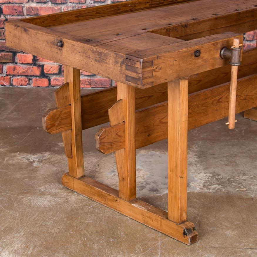 20th Century Antique European Carpenter's Workbench