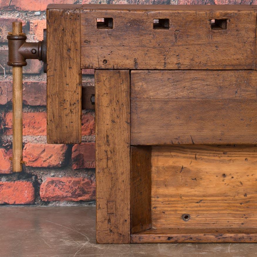 Antique European Carpenter's Workbench 2