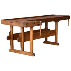 Antique European Carpenter's Workbench