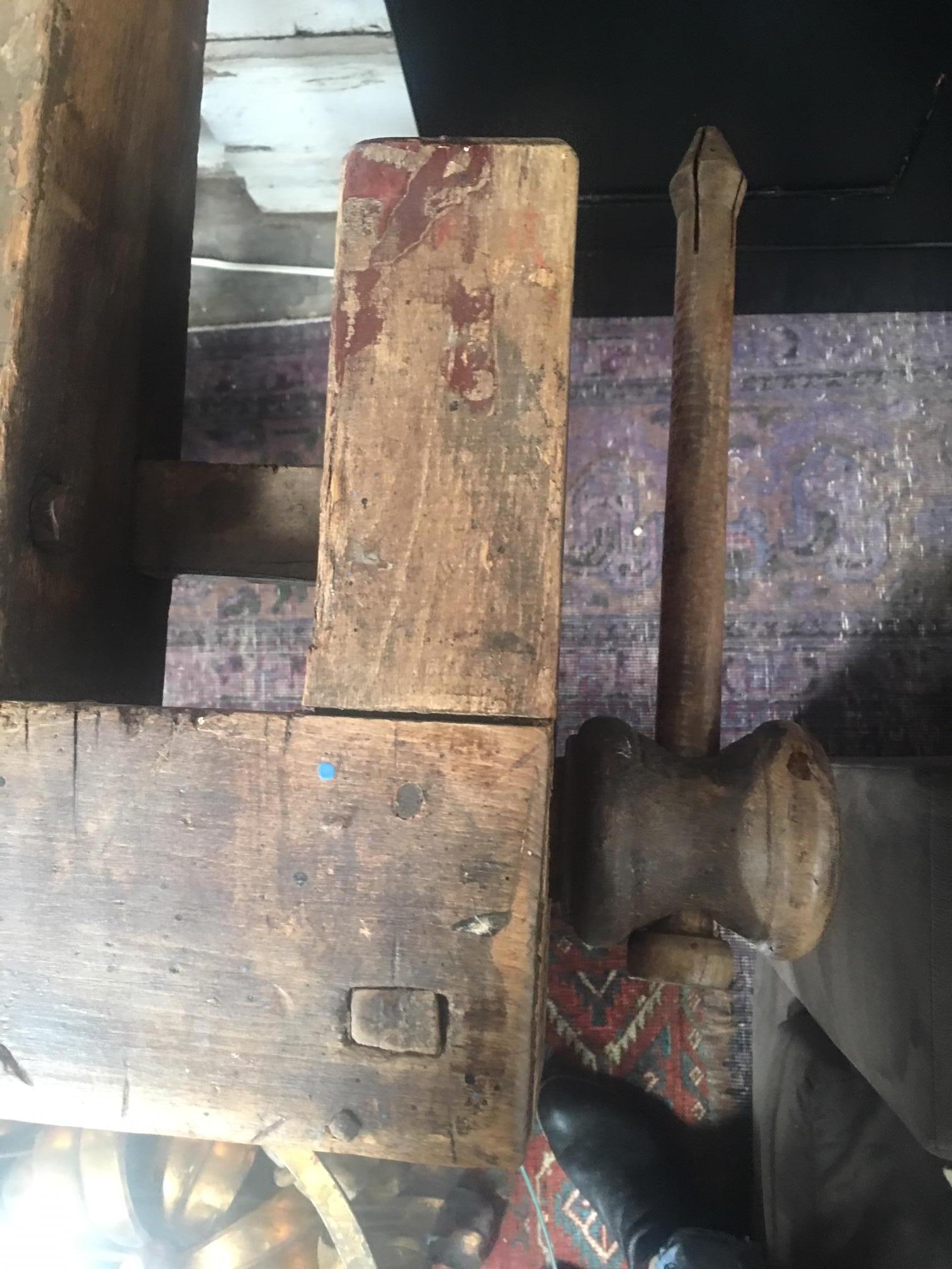 Wood Antique European Carpentry Table