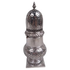 Sucrier européen antique en argent Classic Silver