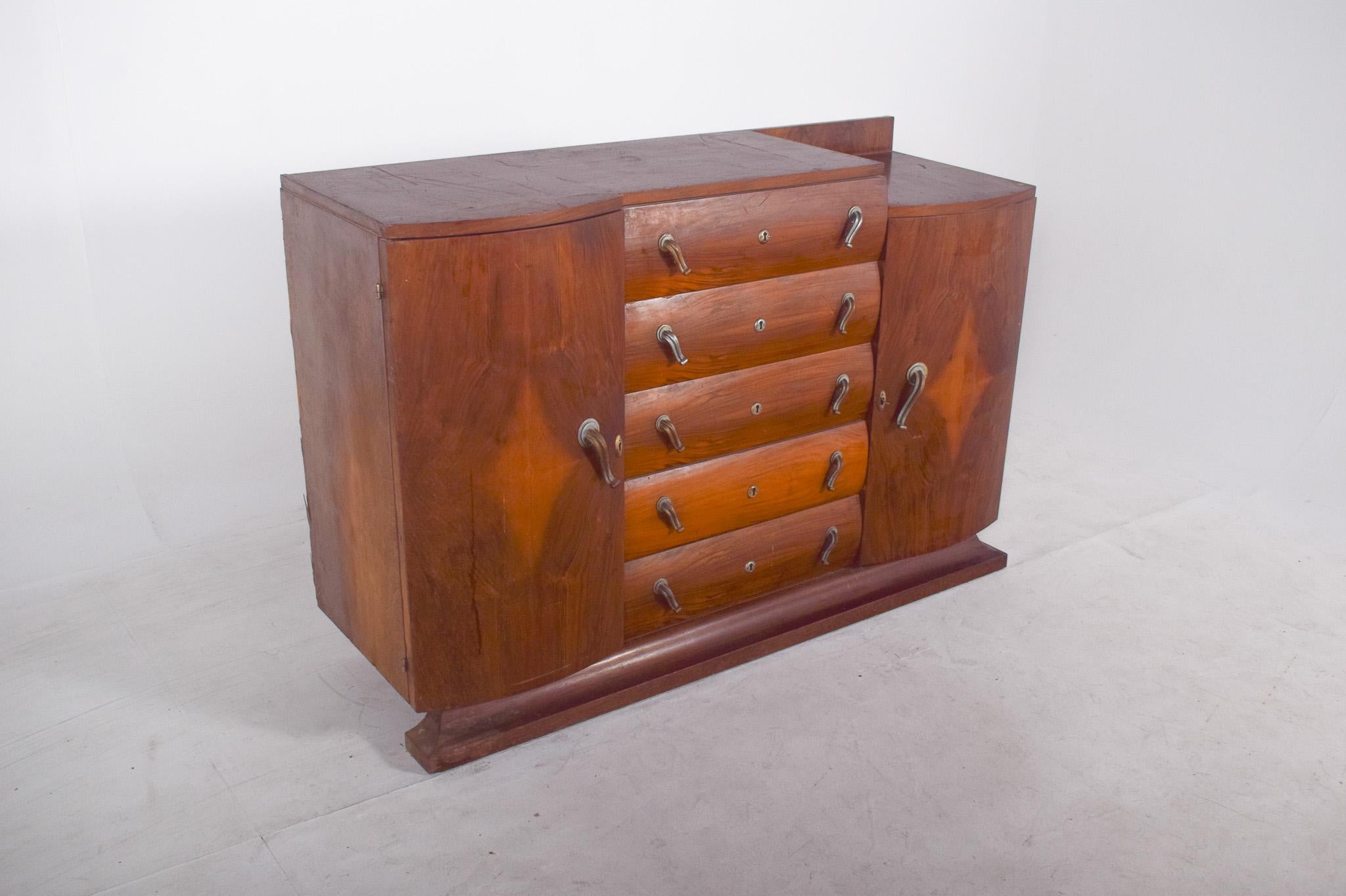 Art Deco Antique European Deco-Style Sideboard For Sale