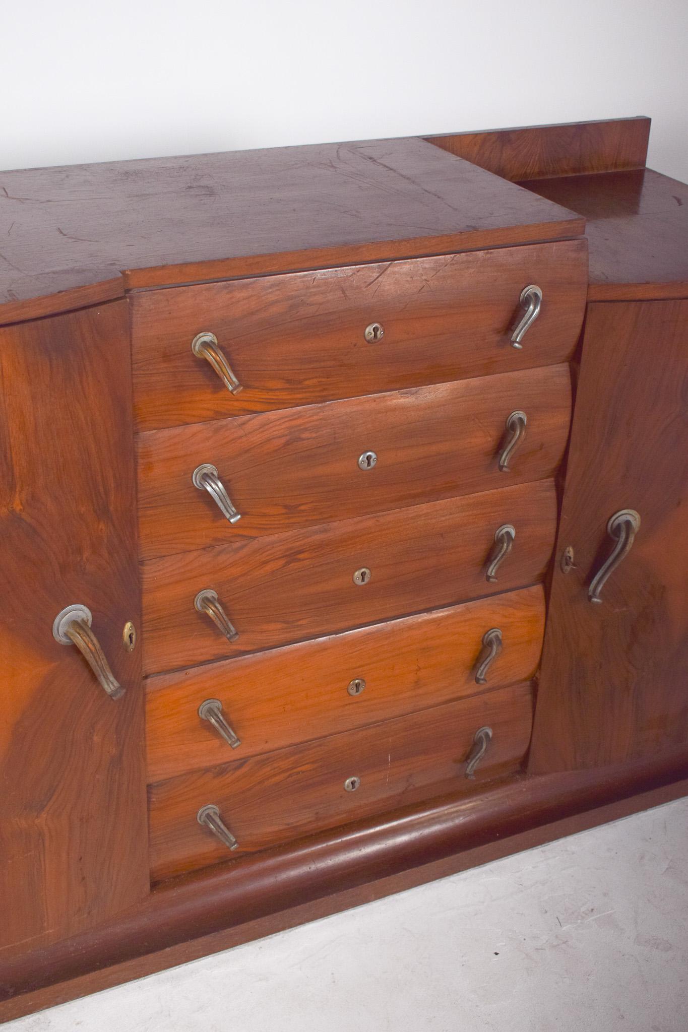 20th Century Antique European Deco-Style Sideboard For Sale