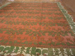 1900s Antique Donegal Arts & Crafts Carpet by C.F.A. Voysey 16'9"x21' Rug
