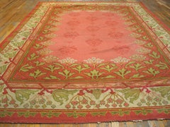 Tapis Art Nouveau Donegal du Début du 20e Siècle ( 9'1" x 12'6" - 277 x 382 )
